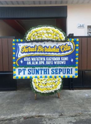 Papan Bunga Duka di Pakuan Baru